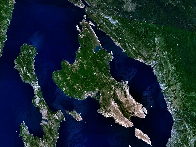 Karta Kvarnerskih otoka